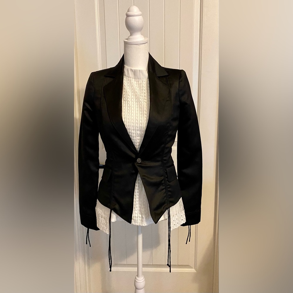 NWT AFFLICTIONS PREMIUM WOMEN BLAZER/ JACKET SIZE XS BLACK